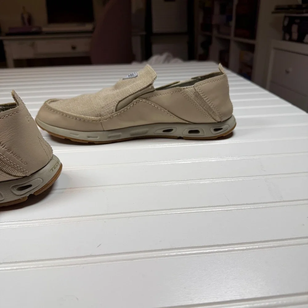 Columbia PFG Bahama Vent Loco Relaxed Mens Boat Shoes Tan BM4605-271 10